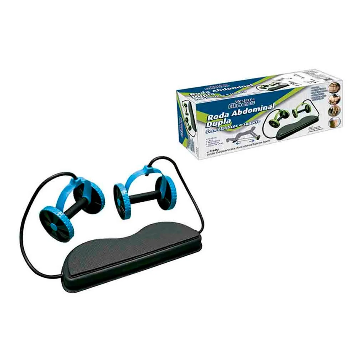 Roda Abdominal Dupla Com Suporte - Western