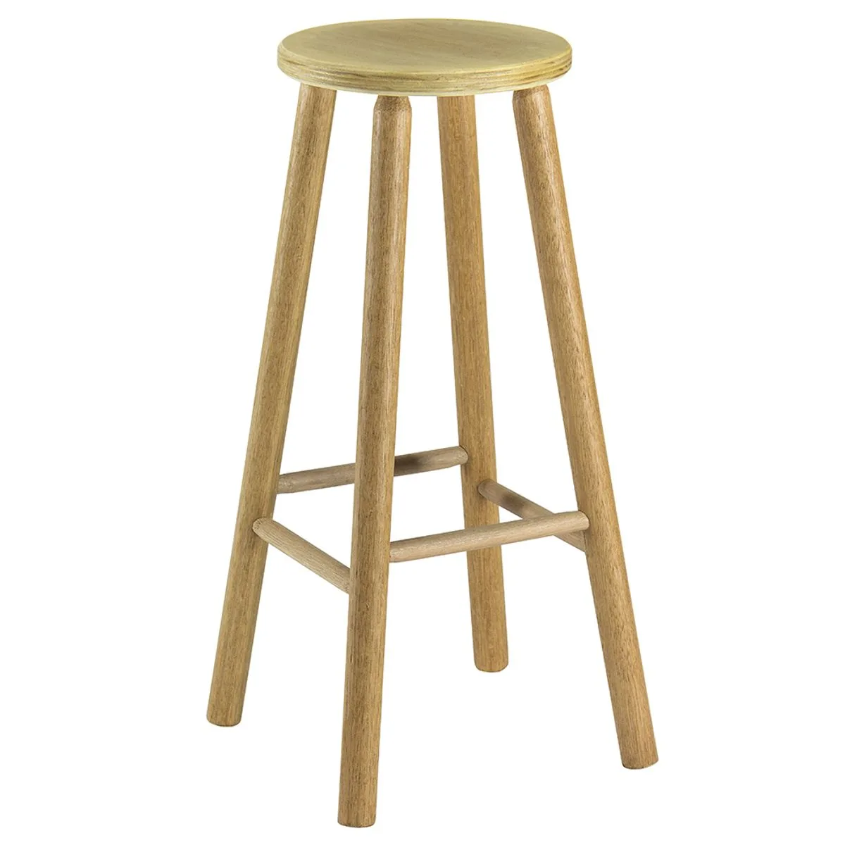 Banqueta Mocho Alto Madeira 71cm 769 - Capricho