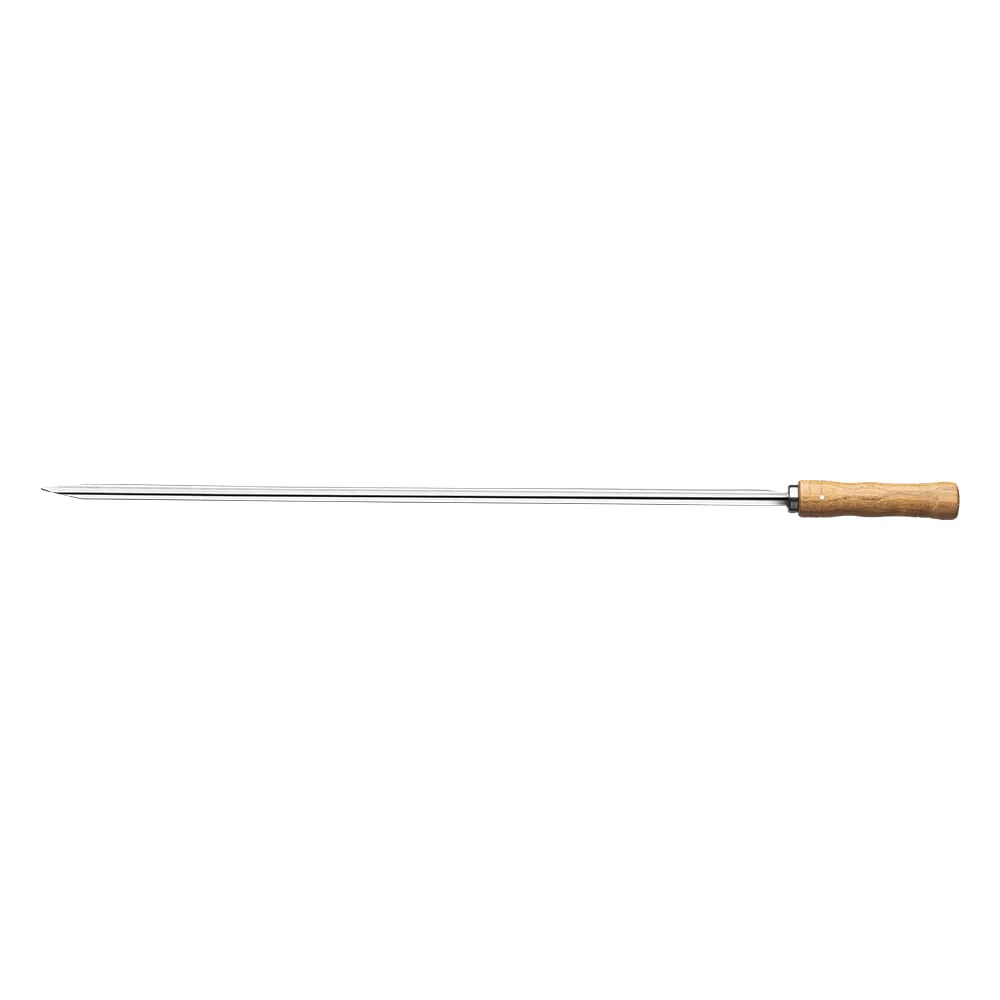 Espeto Para Churrasco Inox Cabo Madeira 75cm Ref.26418075 Tramontina
