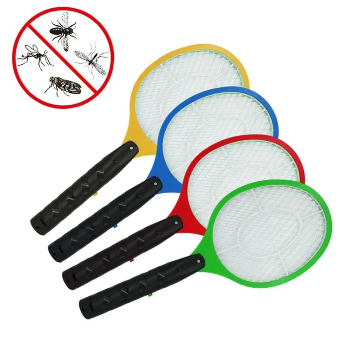 Raquete Mata Mosquito Plástico Sortida Bivolt MAX2021 - Maxmidia