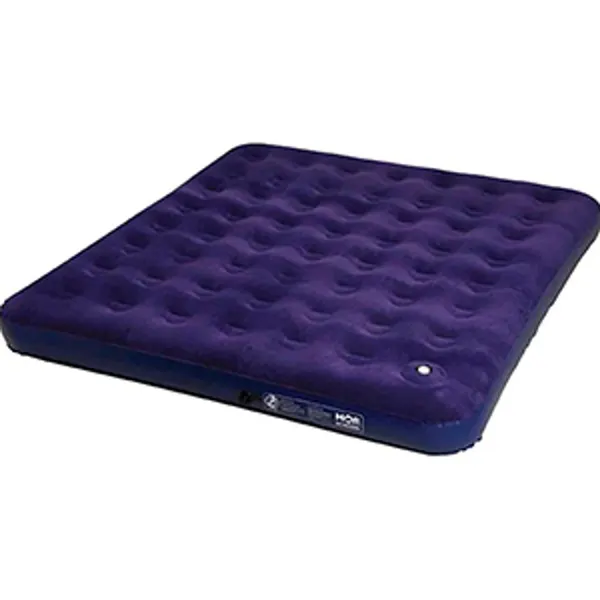 Foto 2 de Kit Colchão Multiuso Inflável Casal Com Fole Preto Pvc Azul + Inflador Prático - Mor