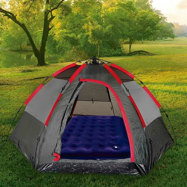 Foto 3 de Colchão Inflável Multiuso Casal Com Fole Preto Pvc Azul 409072 - Mor Distribuidora