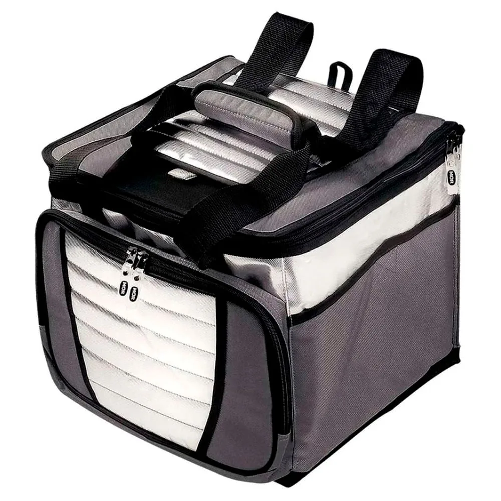 Bolsa Térmica Ice Cooler Poliéster Cinza E Prata 24 Litros 3621 - Mor