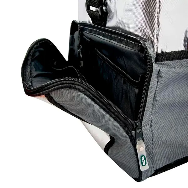 Foto 5 de Bolsa Térmica Ice Cooler Poliéster Cinza E Prata 24 Litros 3621 - Mor