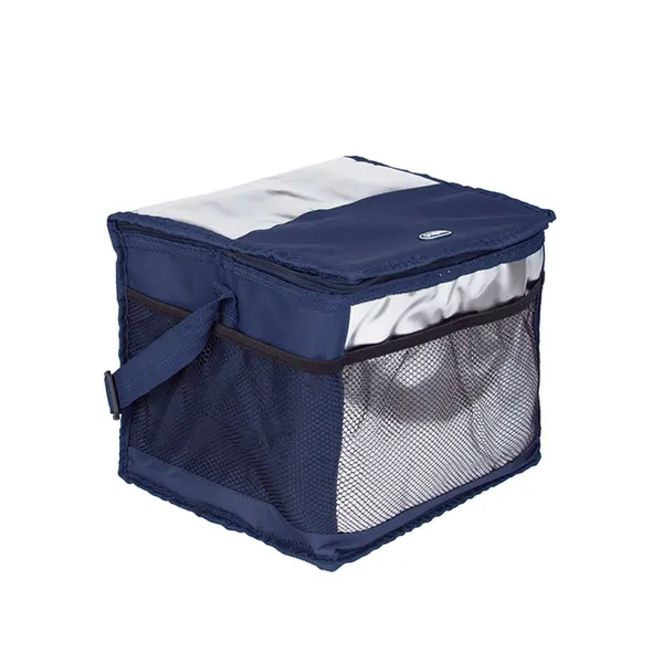 Foto 4 de Bolsa Térmica Poliéster Azul E Prata 15 Litros 3610 - Mor