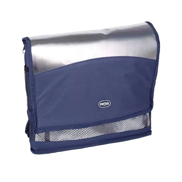 Foto 8 de Bolsa Térmica Poliéster Azul E Prata 15 Litros 3610 - Mor