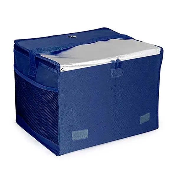 Foto 3 de Bolsa Térmica Poliéster Azul E Prata 20 Litros 3611 - Mor
