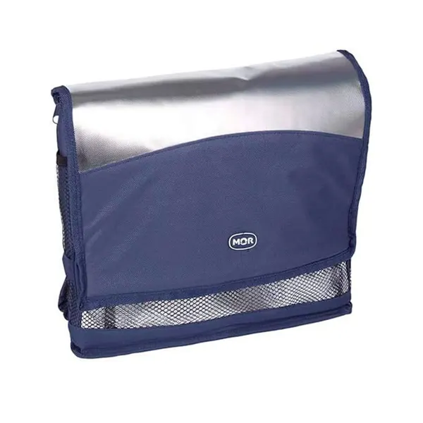 Foto 4 de Bolsa Térmica Poliéster Azul E Prata 20 Litros 3611 - Mor