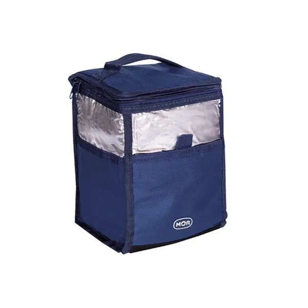 Bolsa Térmica Poliéster Azul E Prata 5 Litros 3608 - Mor