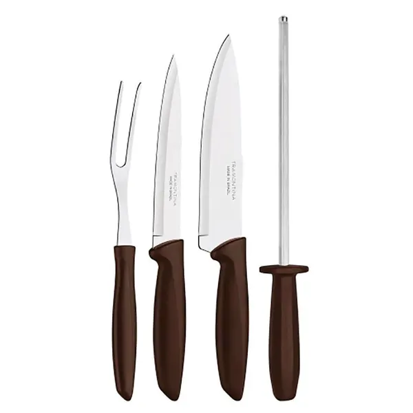 Kit Churrasco Inox Plenus 4 Peças - Tramontina