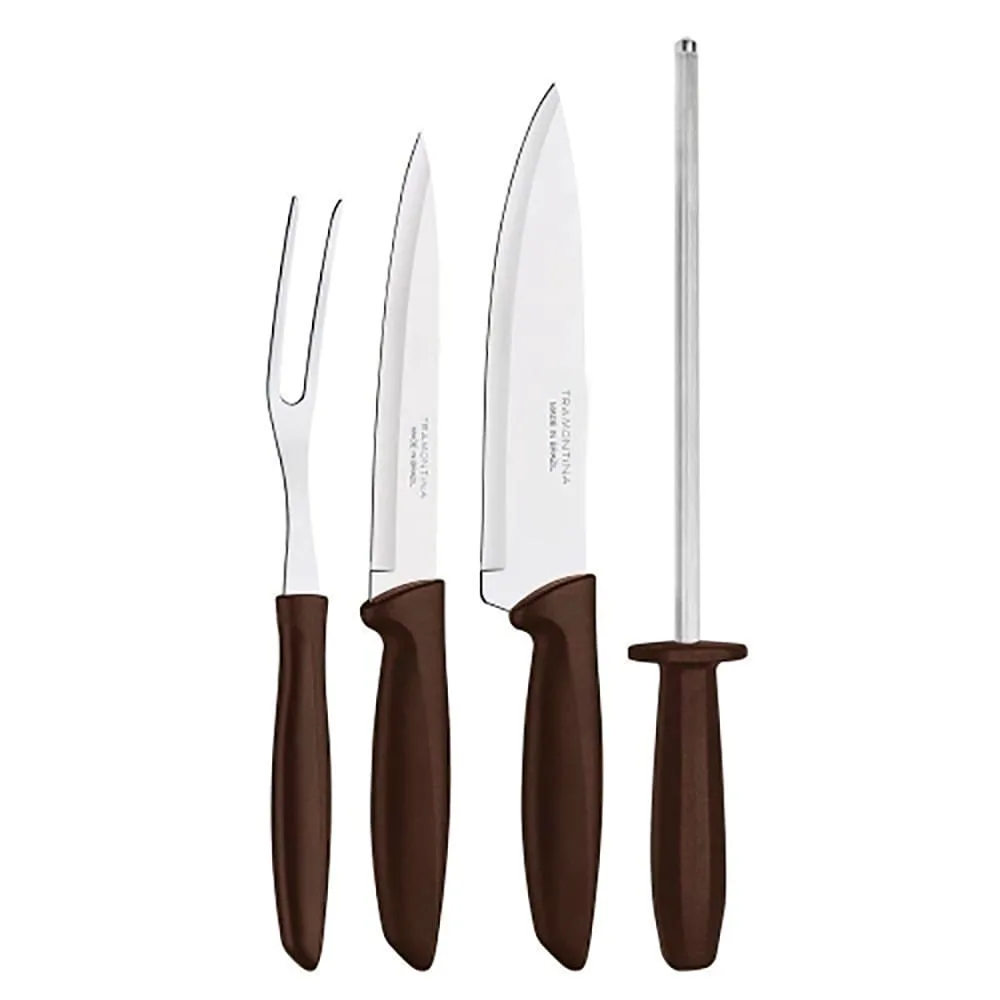 Kit Churrasco Inox Plenus 4 Peças - Tramontina