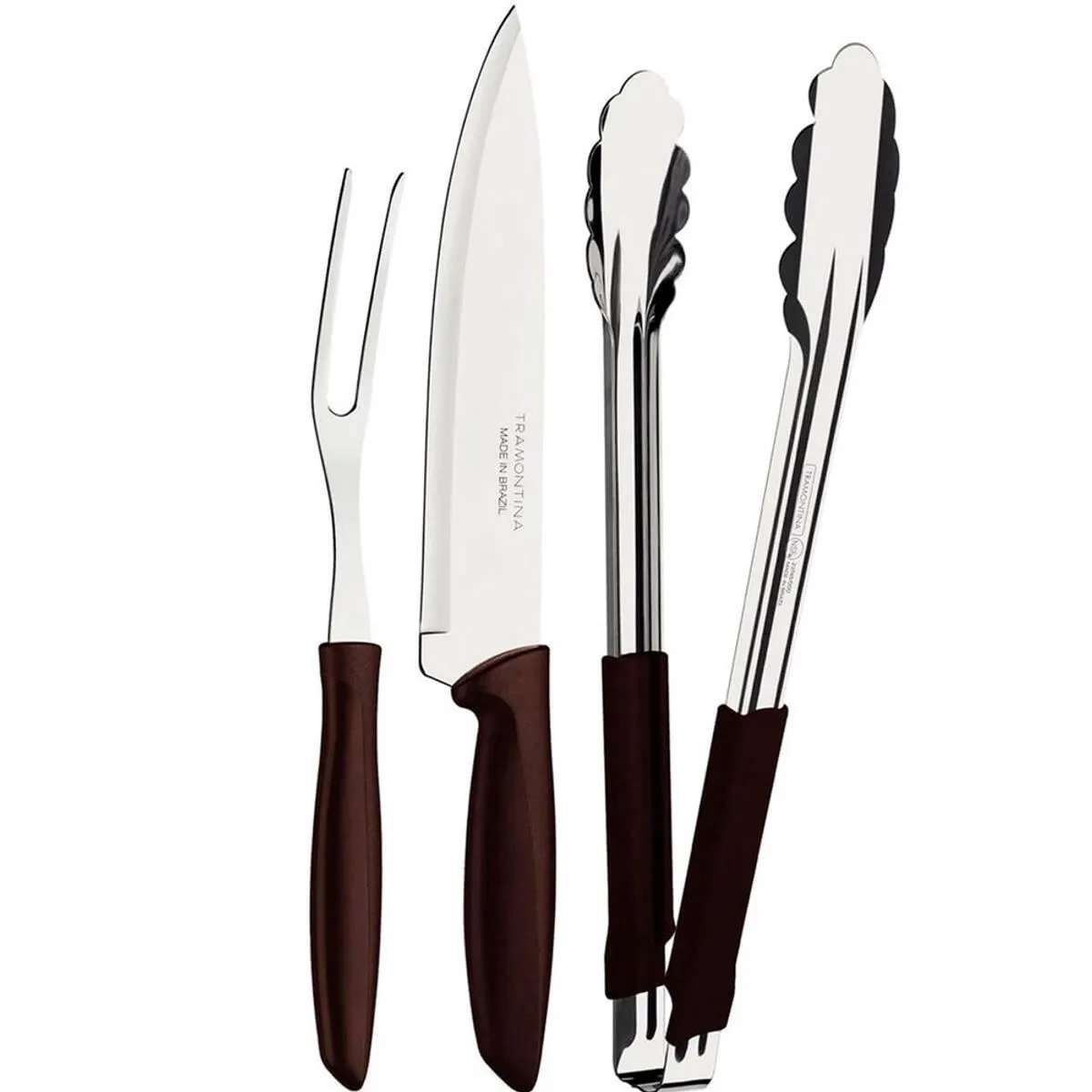 Kit Churrasco Inox Plenus 3 Peças - Tramontina