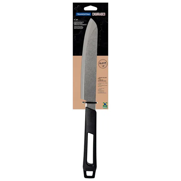 Foto 4 de Faca Trinchante Inox 8 Com Cabo Plástico Preto 44,5x2,6x9cm - Tramontina