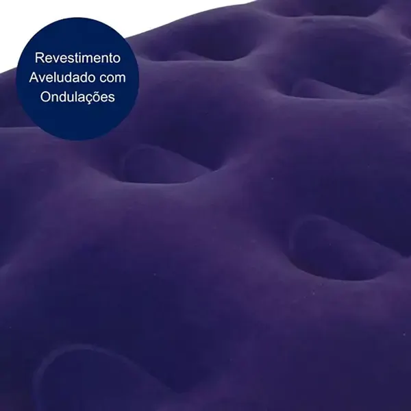 Foto 7 de Colchão Multiuso Inflável Solteiro Com Fole Preto Pvc Azul 409071 - Mor Distribuidora