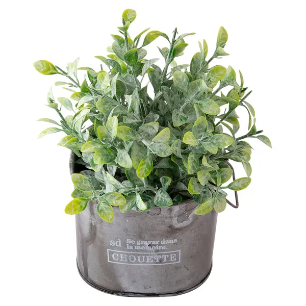 Foto 3 de Vaso Planta Harmonia Artificial Ferro Sortido PVC 10x10x22cm LM1758 - honeyhome