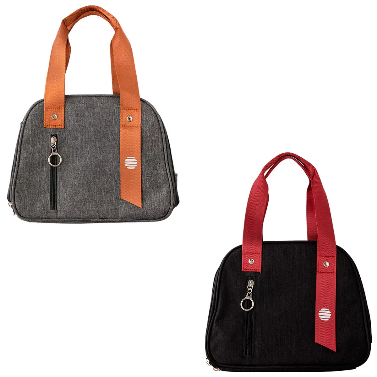 Bolsa Frasqueira Térmica com Fecho e Alças Bolso Lateral Poliéster Catiônico Sortida 24x15x19cm LM1991 - honeyhome