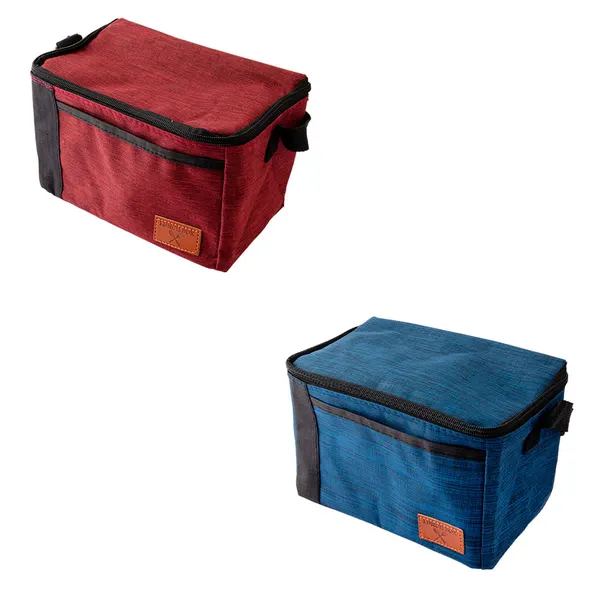 Bolsa Térmica Retangular com Fecho Poliéster Catiônico Sortida 22x14x14cm LM1992 - honeyhome