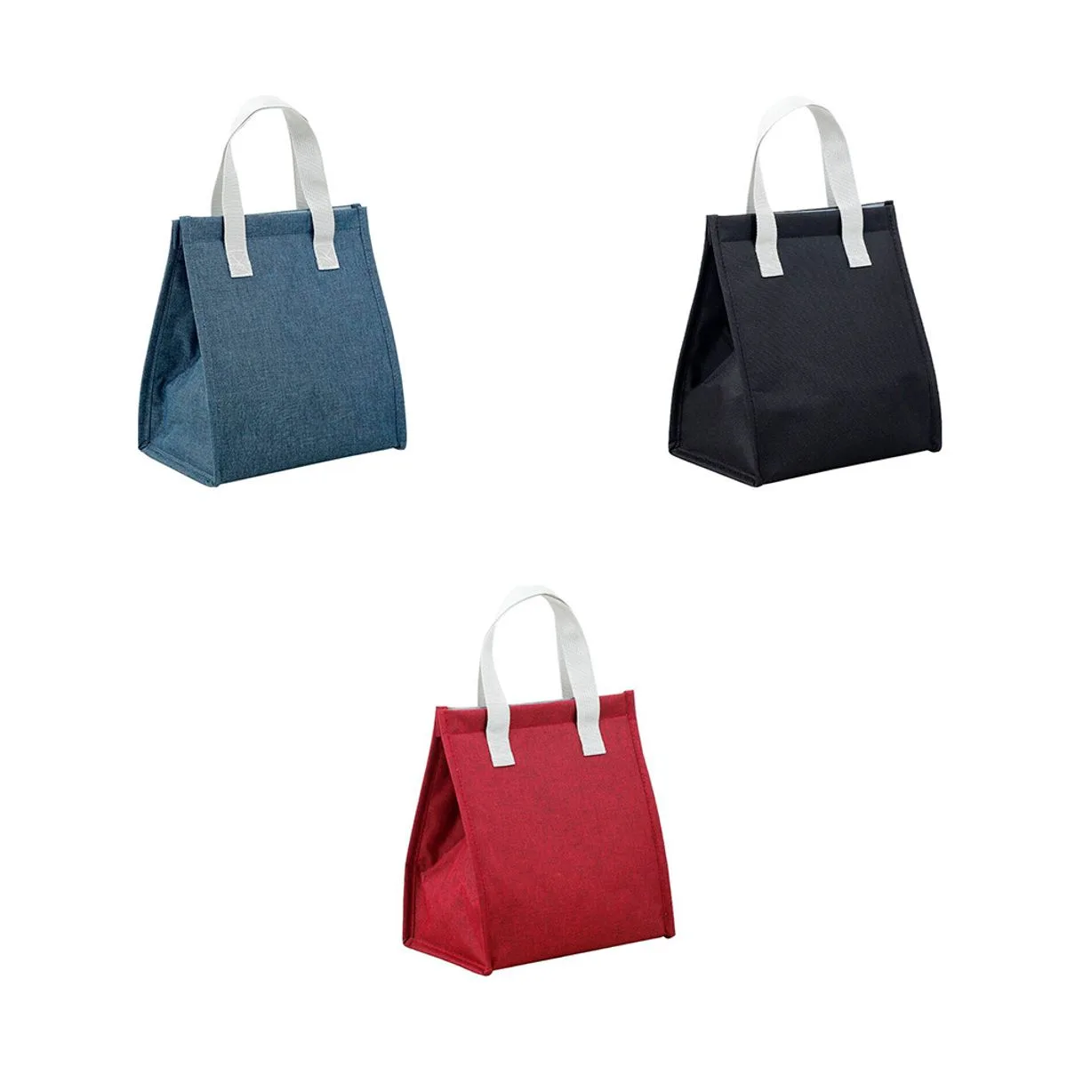 Bolsa Térmica Tote Bag com Fecho Algodão Sortida 22,5x14x24cm LM2001 - honeyhome