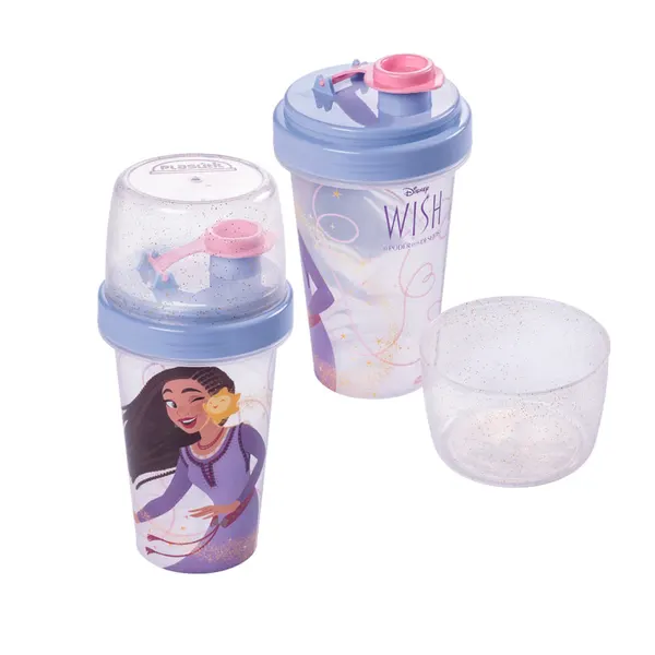 Foto 2 de Mini Shakeira Wish 320ml Azul Zen Plástico 16536 - Plasútil