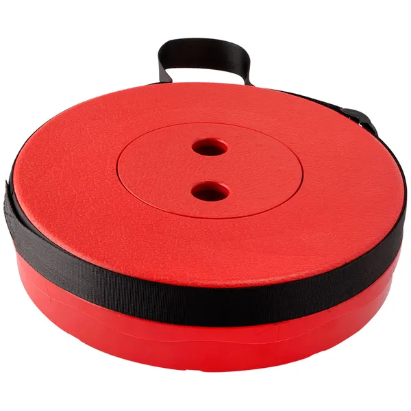 Foto 2 de Assento Dobrável Telescópico Com Alça Portátil Suporta Até 200kg Vermelho 25x44cm LM2302JAR - honeyhome