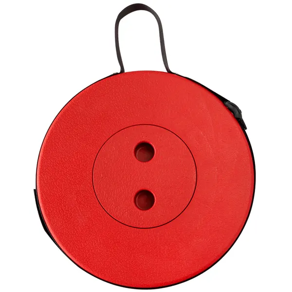 Foto 4 de Assento Dobrável Telescópico Com Alça Portátil Suporta Até 200kg Vermelho 25x44cm LM2302JAR - honeyhome