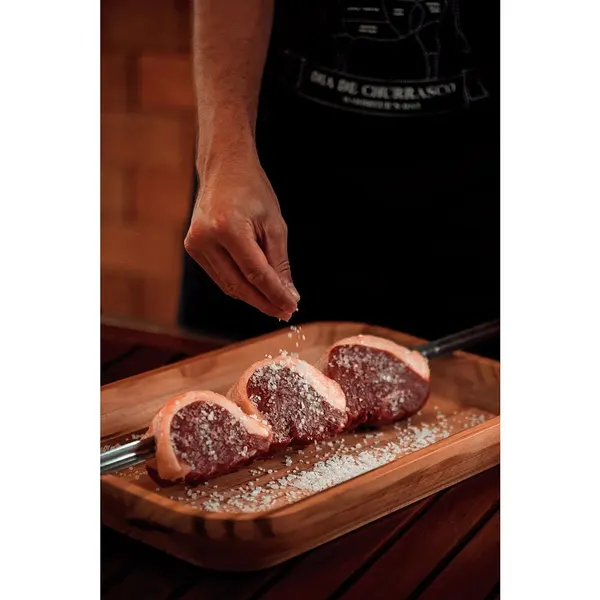 Foto 3 de Espeto Para Churrasco Inox Cabo Madeira 95cm - Tramontina