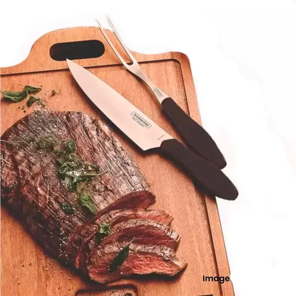 Foto 3 de Conjunto para Churrasco Trinchante Premium Aço 2 Peças 7556602 - Western
