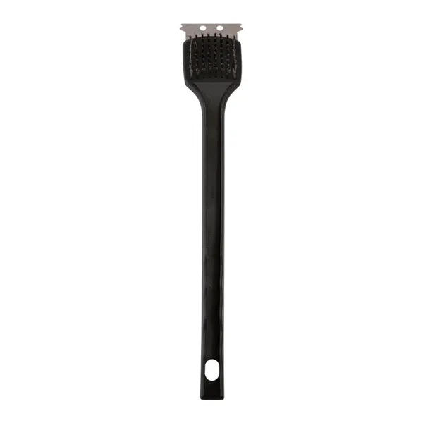 Escova E Raspador Para Grelha Cabo Plástico E Inox 41x7x3cm LM2630BLK - honeyhome