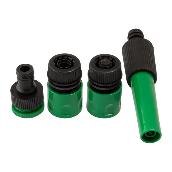 Foto 2 de Kit Esguicho/ Conectores E Adaptadores de Engate Rápido 1/2" Para Mangueira Jardinagem 4 Peças LM2738JAR - honeyhome