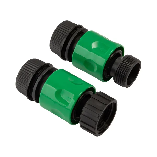 Foto 3 de Kit Conectores Adaptadores de Engate Rápido 1/2" Para Mangueira Jardinagem Plástico 4 Peças LM2737JAR - honeyhome