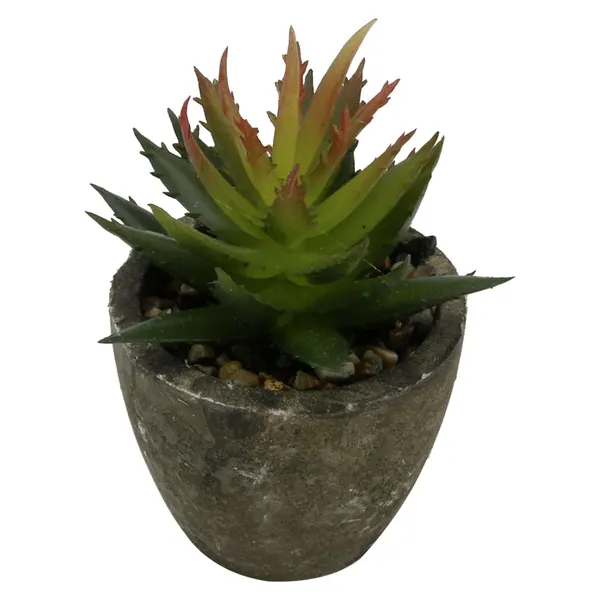 Foto 2 de Mini Suculenta Artificial Sortida Vaso 6x6,3cm / Planta 3,5x8cm LM0698 - honeyhome