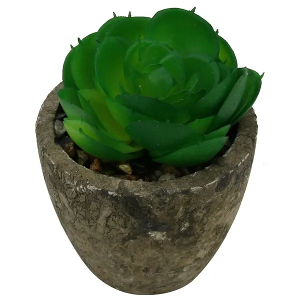 Foto 3 de Mini Suculenta Artificial Sortida Vaso 6x6,3cm / Planta 3,5x8cm LM0698 - honeyhome