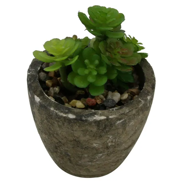Foto 10 de Mini Suculenta Artificial Sortida Vaso 6x6,3cm / Planta 3,5x8cm LM0698 - honeyhome