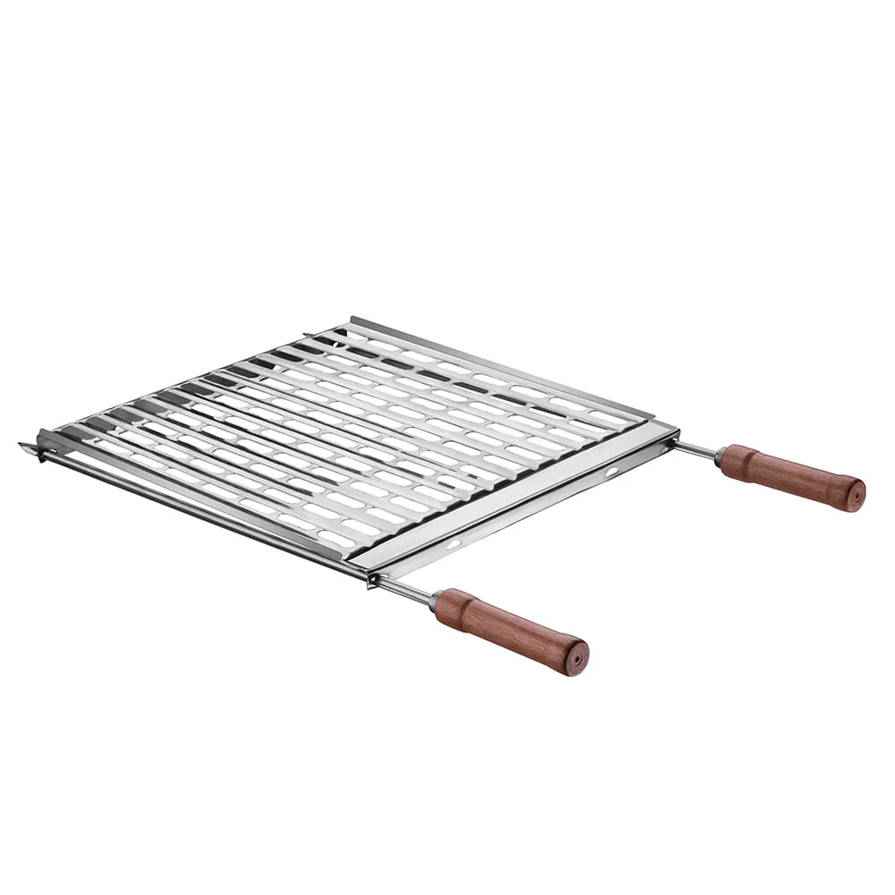 Grelha Aço Inox com Coletor de Gordura CR620 - Utimil