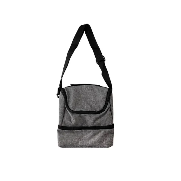 Foto 4 de Bolsa Térmica Duplo Compartimento Poliéster 21x14x21cm LM1995 - honeyhome
