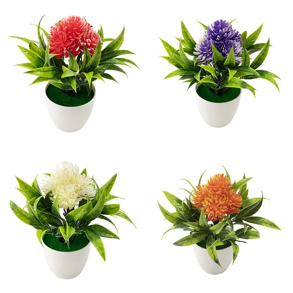 Vaso Flores Sortido Harmonia Plástico PP e PVC 7,5x7,5x15,5cm LM3728 - honeyhome