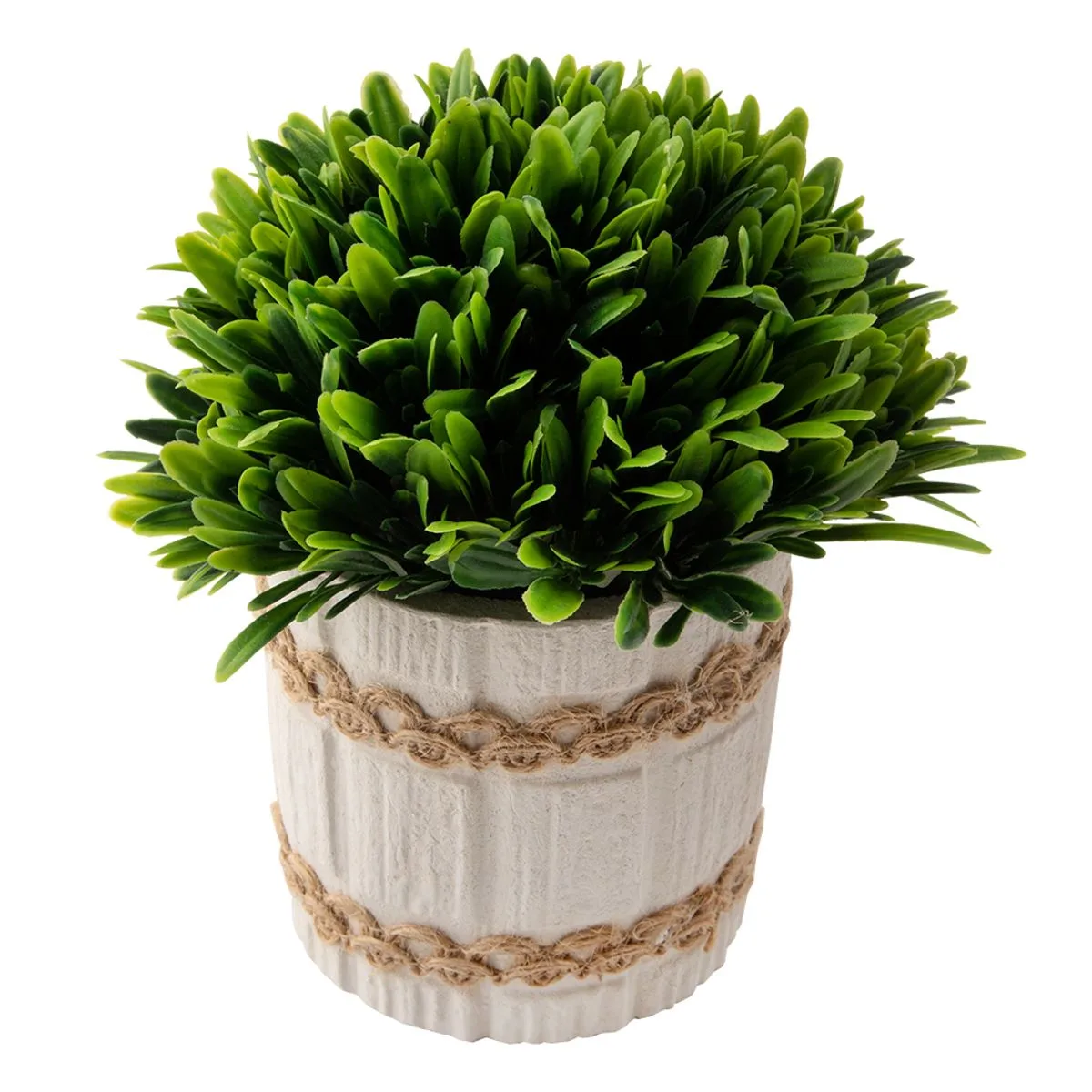 Vaso com Plantas Artificiais Harmonia Cimento e Plástico Sortido 7,5x7,5x15cm LM3802 - honeyhome