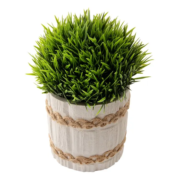 Foto 3 de Vaso com Plantas Artificiais Harmonia Cimento e Plástico Sortido 7,5x7,5x15cm LM3802 - honeyhome