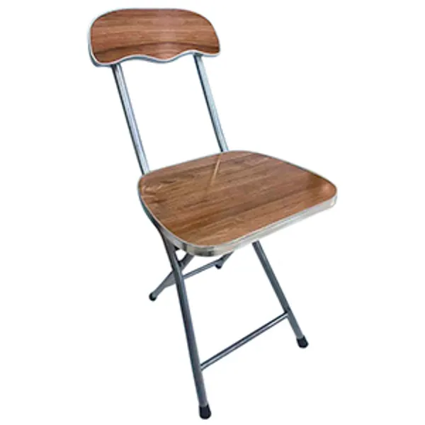 Foto 2 de Cadeira Dobrável Amadeirado com Metálico 32,5x29x73,5cm LM4093 - honeyhome