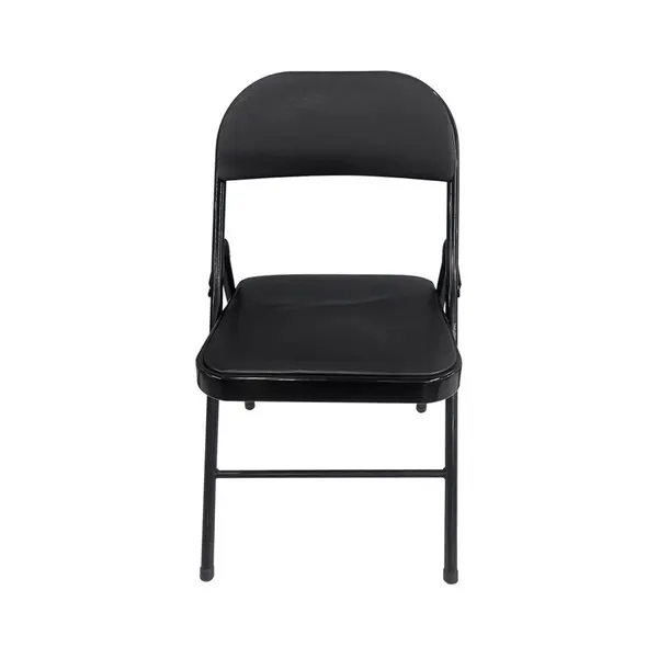 Cadeira Dobrável Almofadada Suporta Até 80kg Plástico Pu, Ferro 40x40x76cm LM4091 - honeyhome