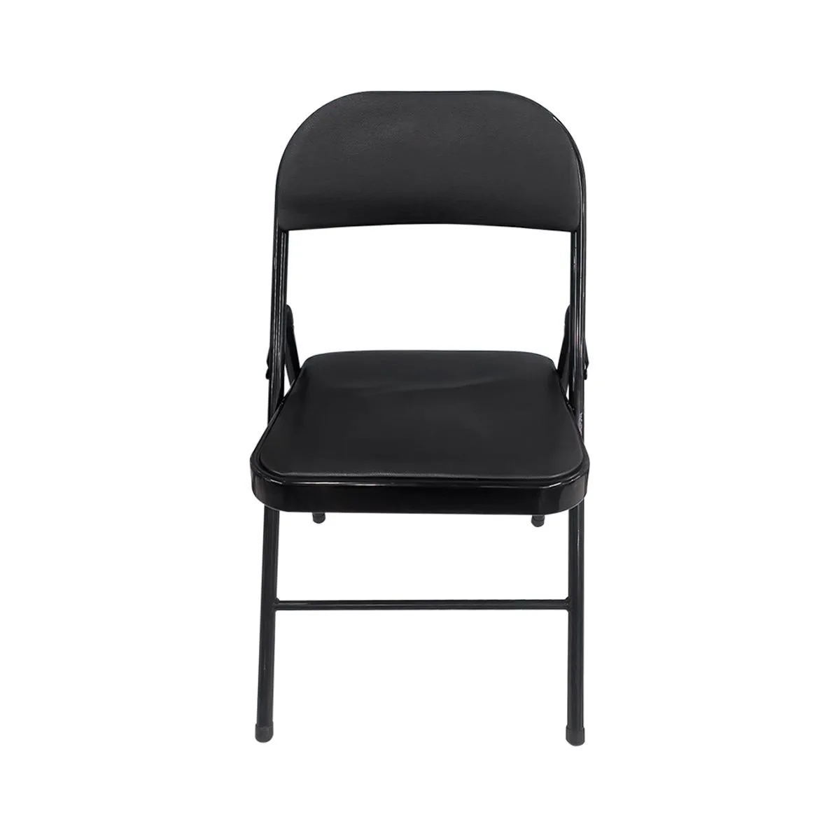 Cadeira Dobrável Almofadada Suporta Até 80kg Plástico Pu, Ferro 40x40x76cm LM4091 - honeyhome