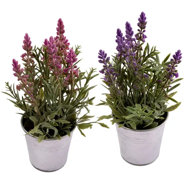 Vaso Lavanda Harmonia Ferro e Plástico PE Sortido 9,5x9,5x25cm LM3818 - honeyhome