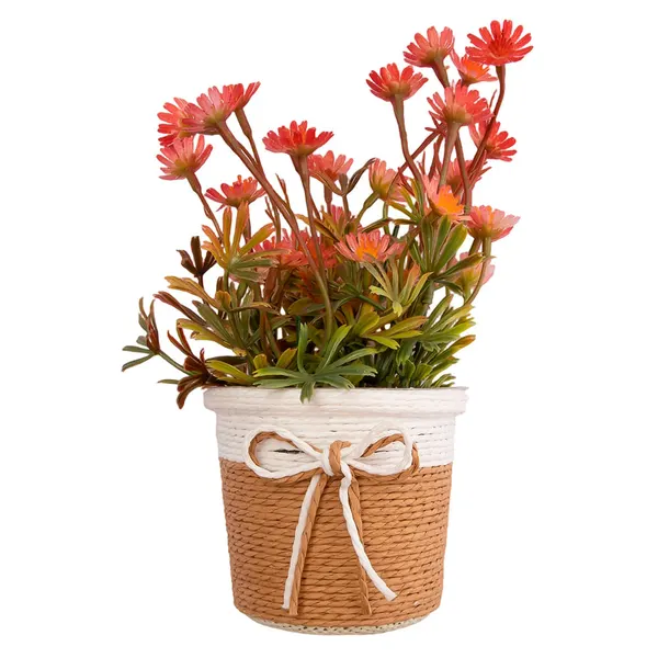 Foto 2 de Vaso Flores Sortido Harmonia Polpa e Plástico PE 10x10x22cm LM3815 - honeyhome