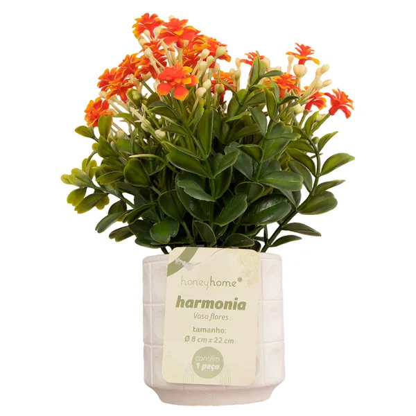 Foto 4 de Vaso de Flores Harmonia Sortido Polpa e Plástico PE 8x8x22cm LM3820 - honeyhome