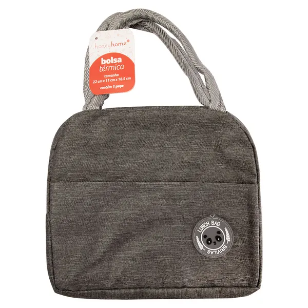 Foto 2 de Bolsa Térmica Com Alça Sortida 100% Algodão Oxford 300d E Filme Alumínio 23x11x19,5cm LM4024 - honeyhome