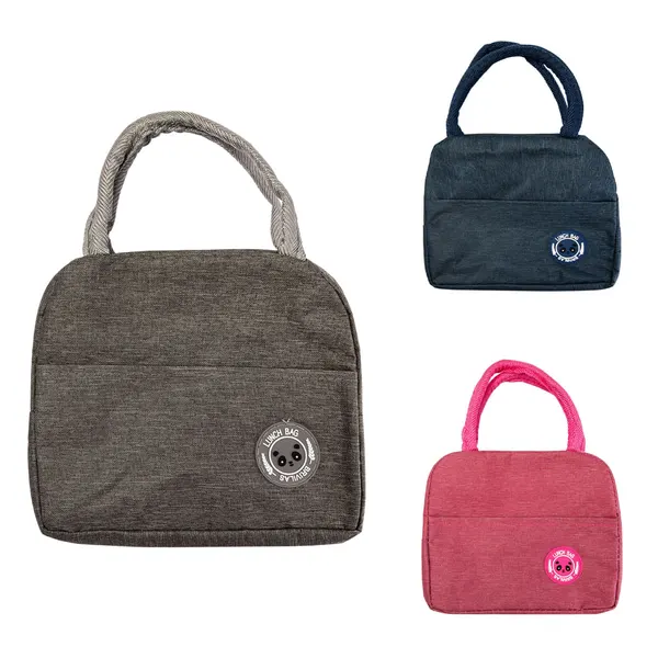 Bolsa Térmica Com Alça Sortida 100% Algodão Oxford 300d E Filme Alumínio 23x11x19,5cm LM4024 - honeyhome