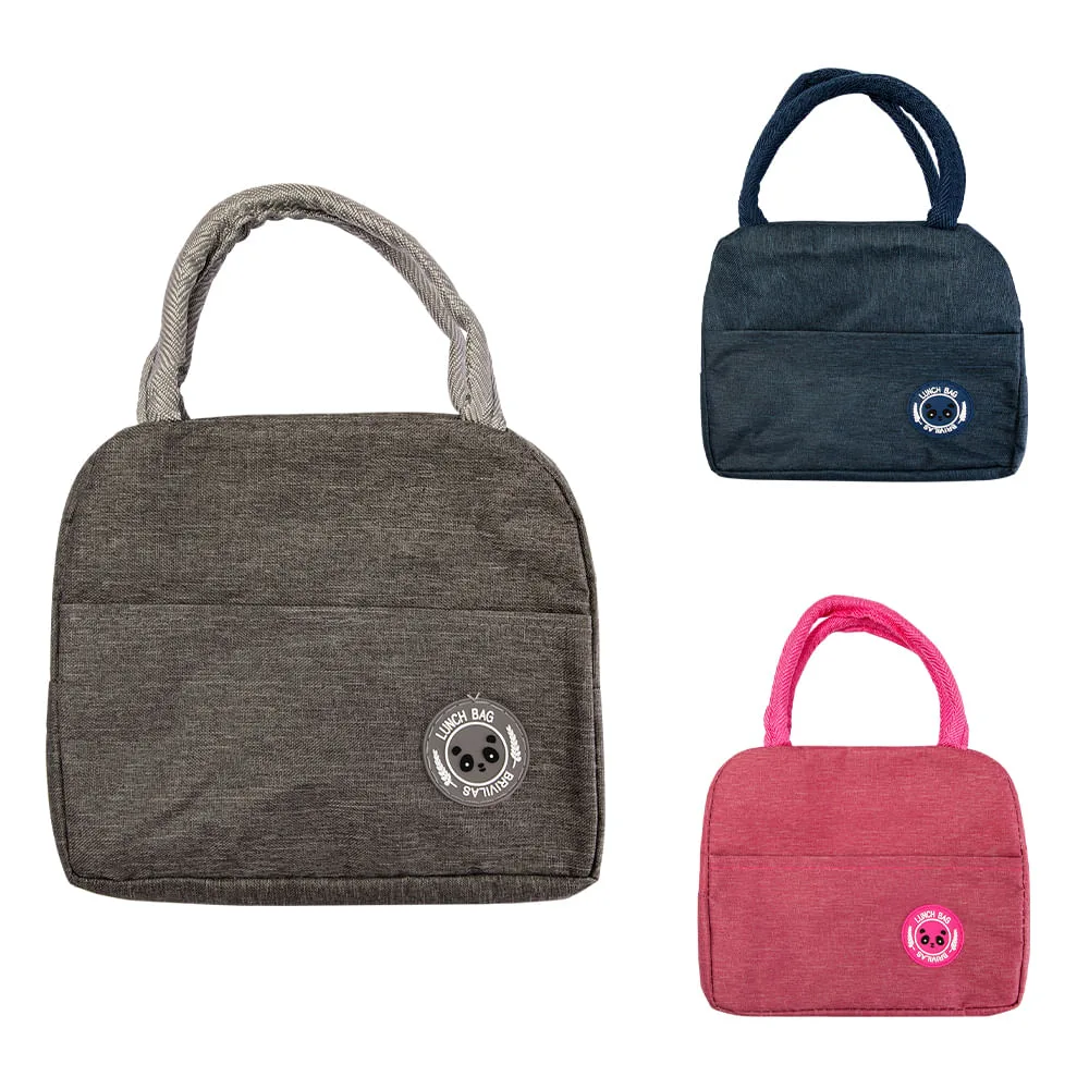 Bolsa Térmica Com Alça Sortida 100% Algodão Oxford 300d E Filme Alumínio 23x11x19,5cm LM4024 - honeyhome