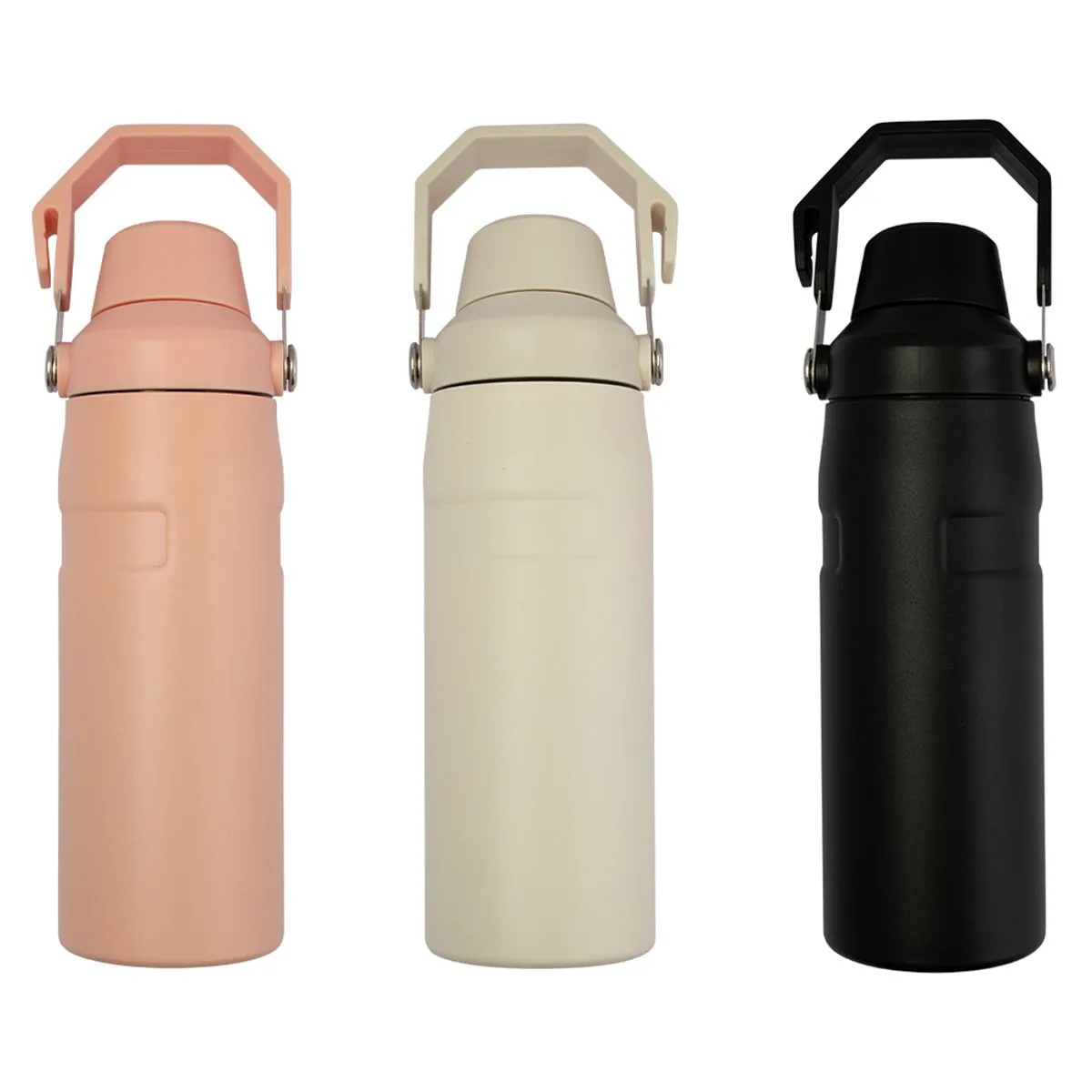 Squeeze 600ml Alça Transporte Inox Sortida 10x7,5x23,5cm LM4317 - honeyhome