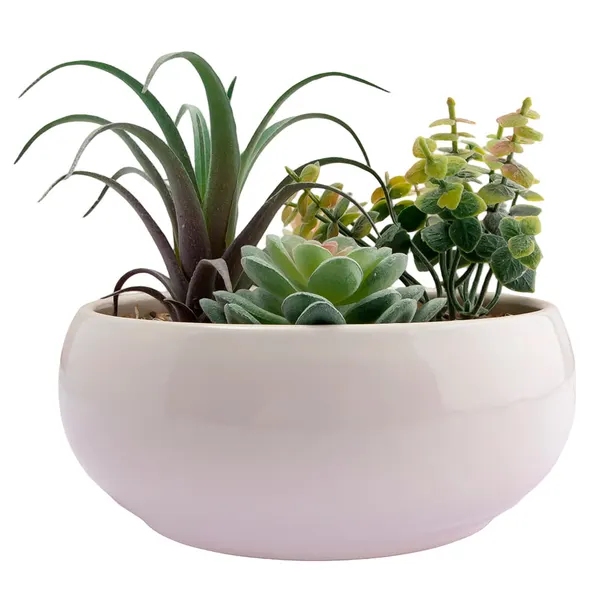 Foto 2 de Vaso Planta Centro Mesa Harmonia 14x14x16,5cm LM3827 - honeyhome