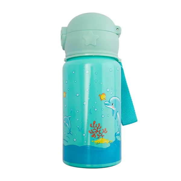 Foto 4 de Squeeze 500ml Plástico Pp E Alumínio 7x7x18,5cm LM4117 - honeyhome